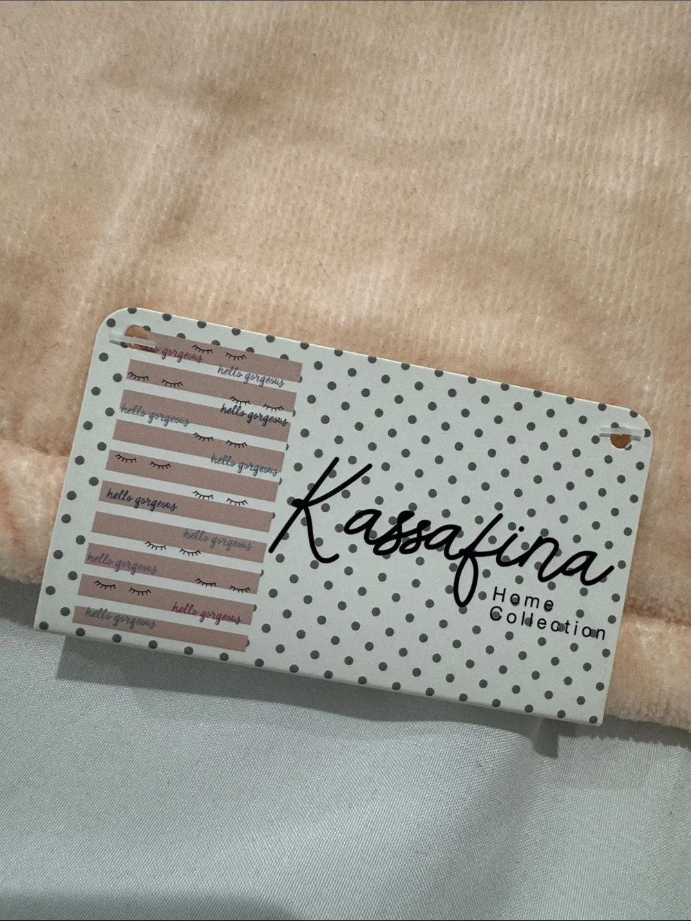 NEW Kassafina “Hello Gorgeous” Pink Stripe Bath Towel
